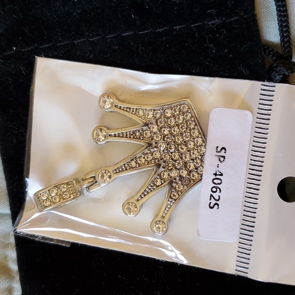 Hip Hop Bling Jewelry - NIB Hip Hop Bling Crown Pendant 👑 😍 with Rhinestones
